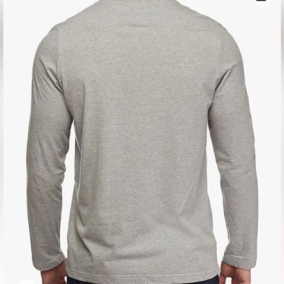 Tommy Hilfiger Long Sleeve Flag T-shirt Grey Crew Neck XL Cotton - Picture 3 of 10